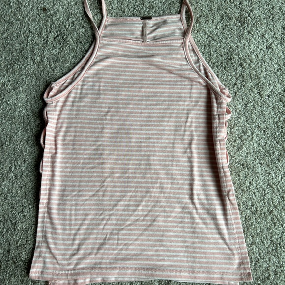 Pink& white stripped tank top - Picture 1 of 3